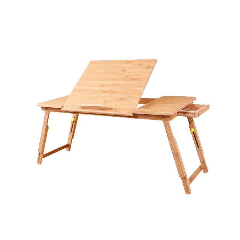 Wooden Writing Desk Contemporary Folding Office Desk in Natural