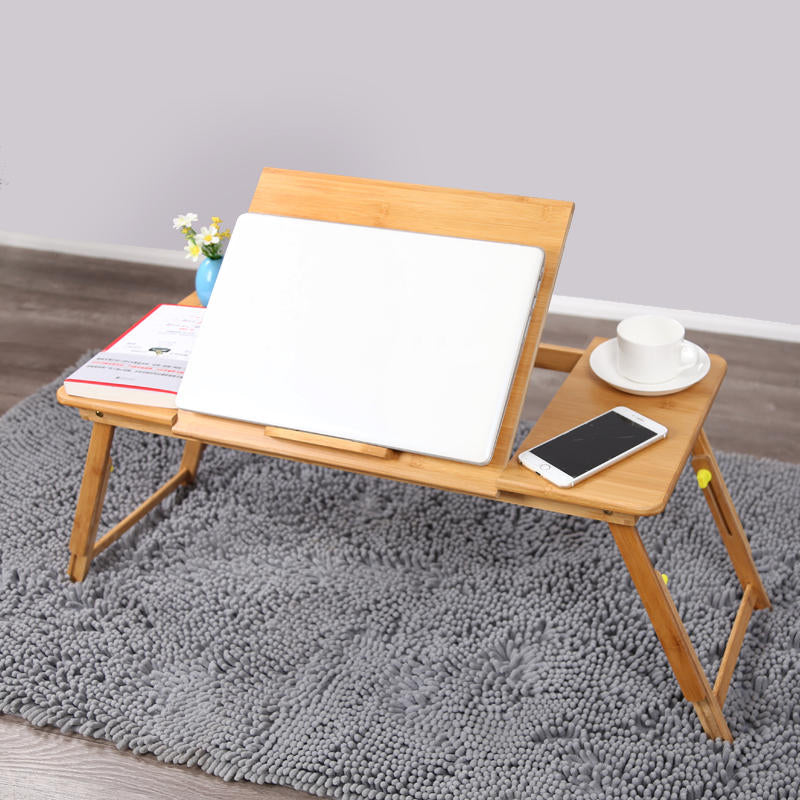 Wooden Writing Desk Contemporary Folding Office Desk in Natural