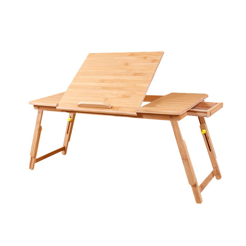 Wooden Writing Desk Contemporary Folding Office Desk in Natural