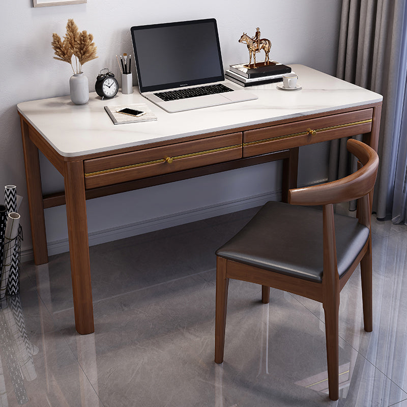 Modern Home Writing Desk Wooden 4-Legs Computer Desk for Bedroom