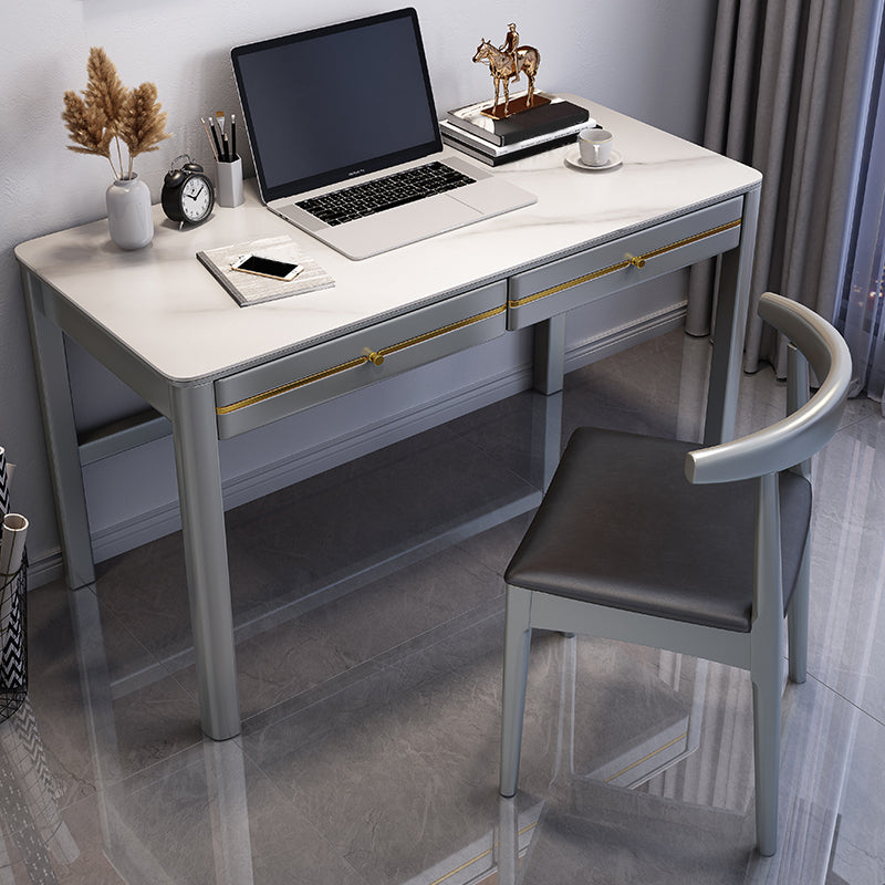 Modern Home Writing Desk Wooden 4-Legs Computer Desk for Bedroom