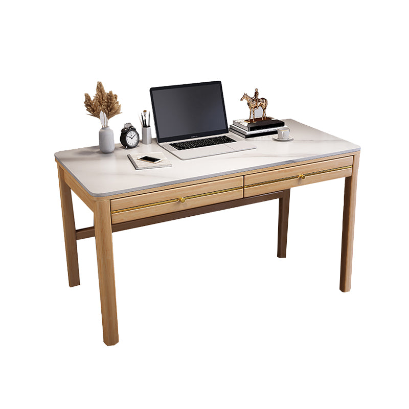 Modern Home Writing Desk Wooden 4-Legs Computer Desk for Bedroom