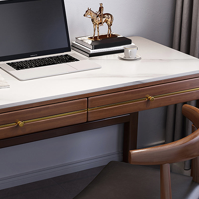 Modern Home Writing Desk Wooden 4-Legs Computer Desk for Bedroom