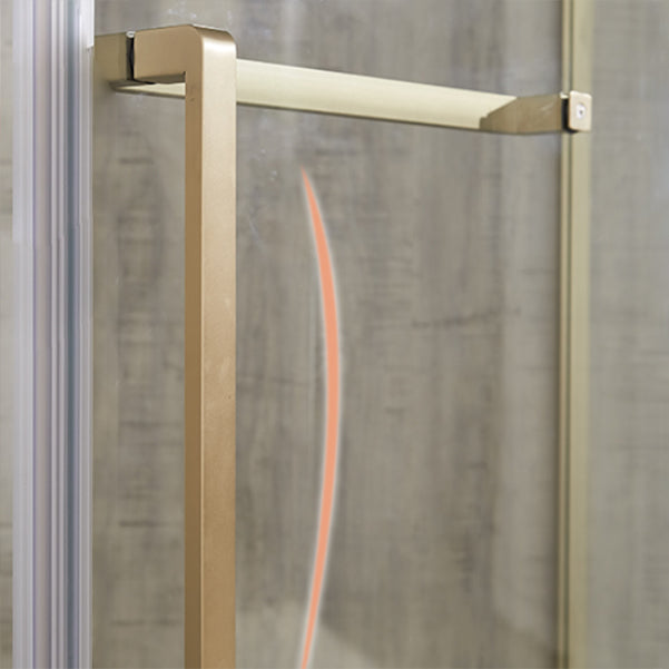 Gold Frame Neo-Angle Shower Enclosure with Single Door Handle