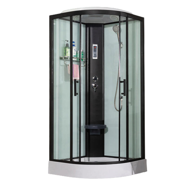 Tempered Easy Clean Glass Glass Tub & Shower Kit Double Sliding Shower Stall