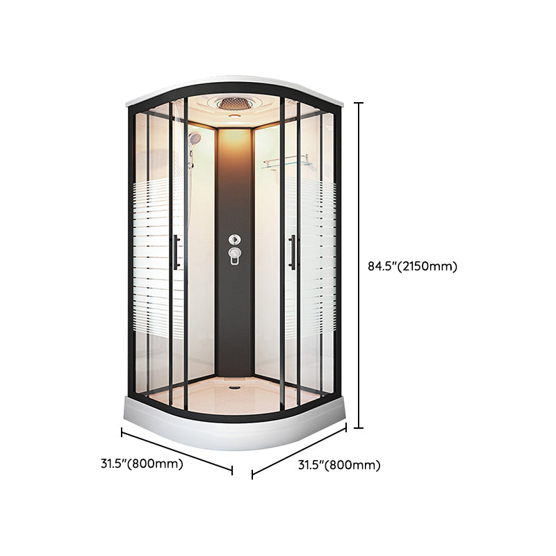 Framed Double Sliding Shower Stall Steam Shower Shower Stall