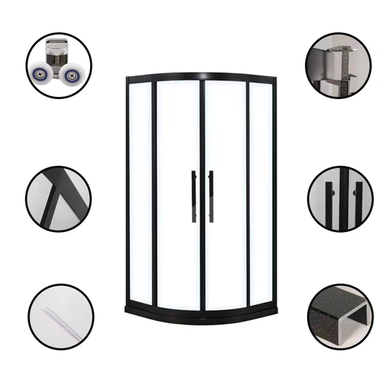 Stainless Steel Shower Enclosure Neo-Round Shower Enclosure on Corner