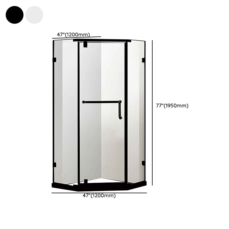 Semi-Frameless Shower Enclosure Neo-angle Tempered Glass Shower Enclosure