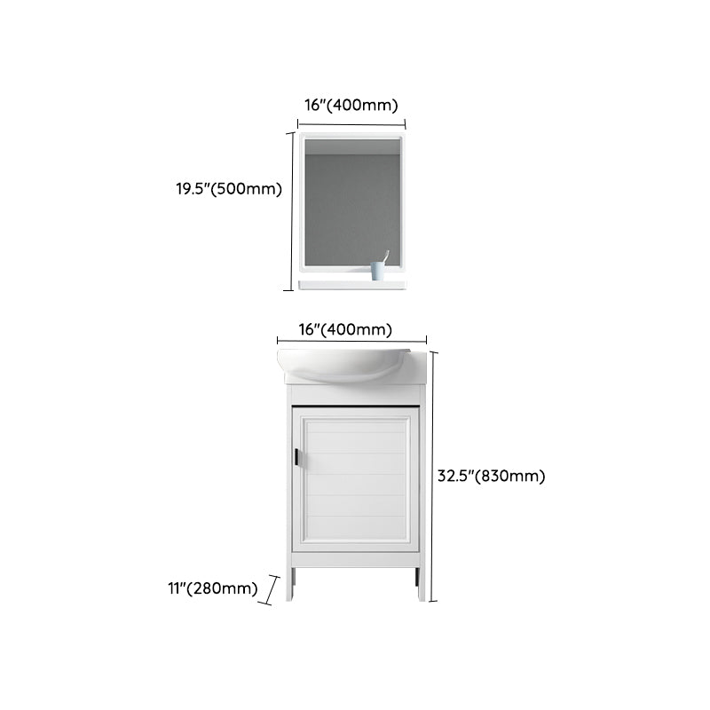 Freestanding Bathroom Vanity Metal Contemporary Bathroom Sink Vanity