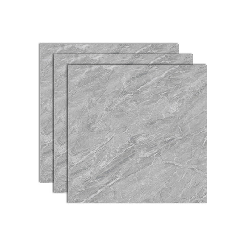 Square Floor Tile Straight Edge Polished Water Resistant Marbling Tile