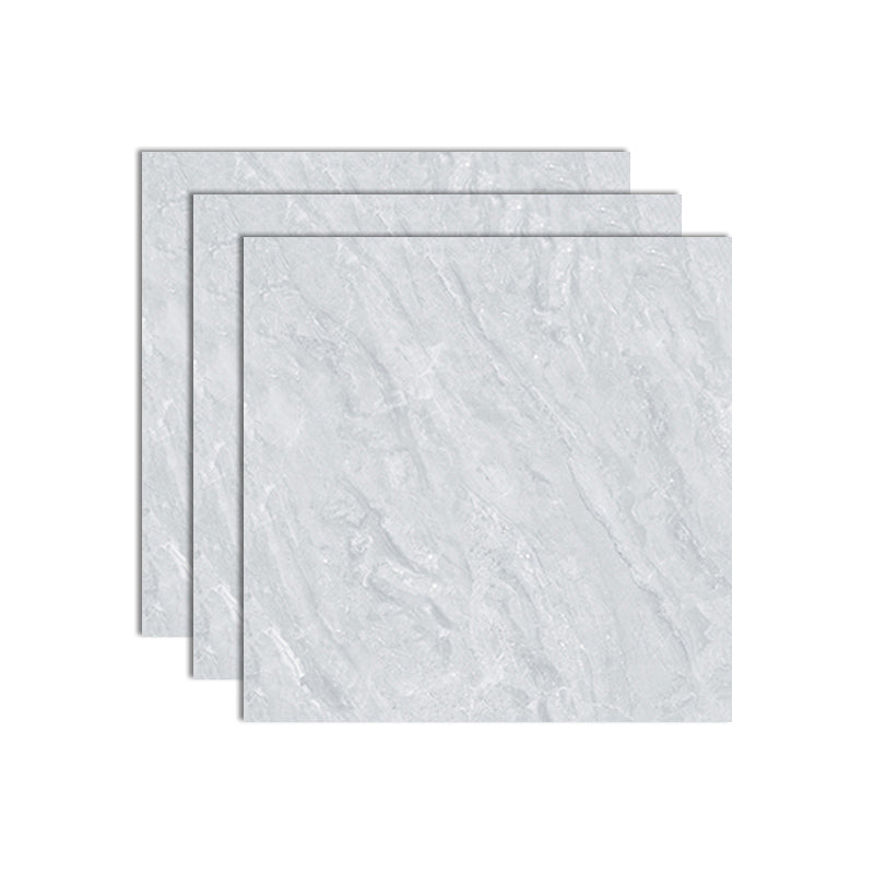 Square Floor Tile Straight Edge Polished Water Resistant Marbling Tile