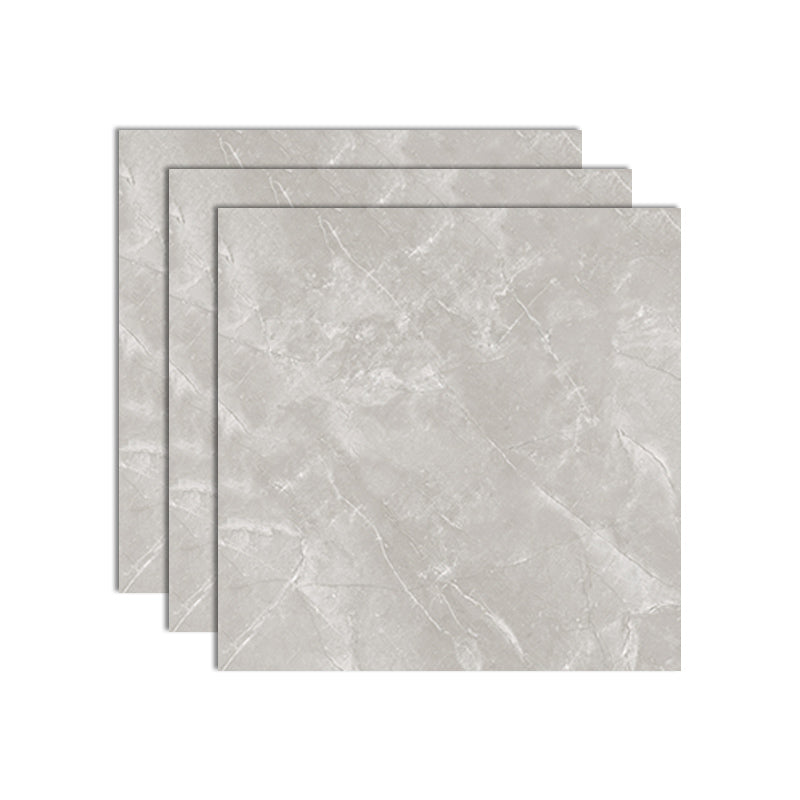 Square Floor Tile Straight Edge Polished Water Resistant Marbling Tile