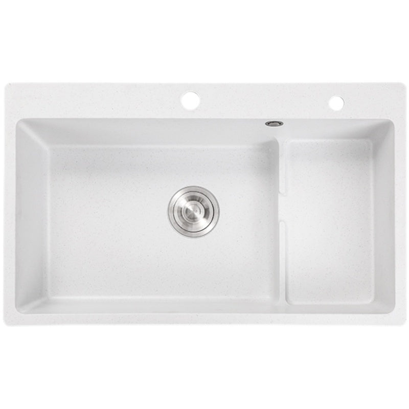 Kitchen Ceramic Sink Rectangular Anti-spill Pull-out Faucet Ceramic Sink