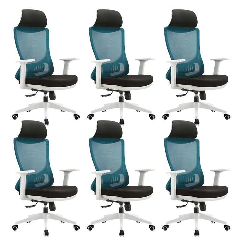 Modern Fixed Arms Chair Tilt Mechanism No Distressing Ergonomic Desk Chair