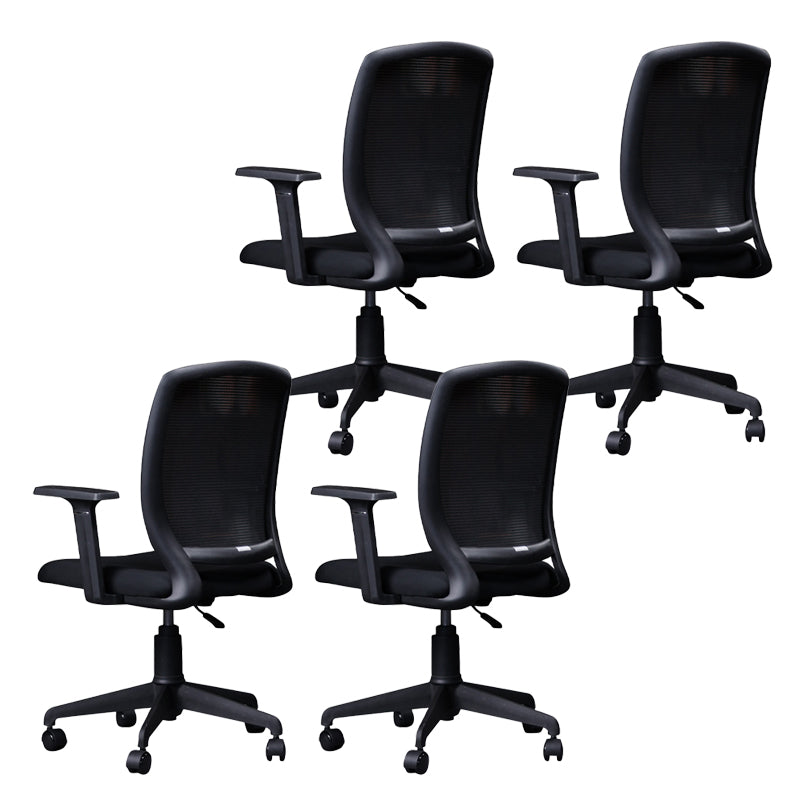 Fixed Arms Modern Office Chair Tilt Mechanism No Distressing Ergonomic Desk Chair