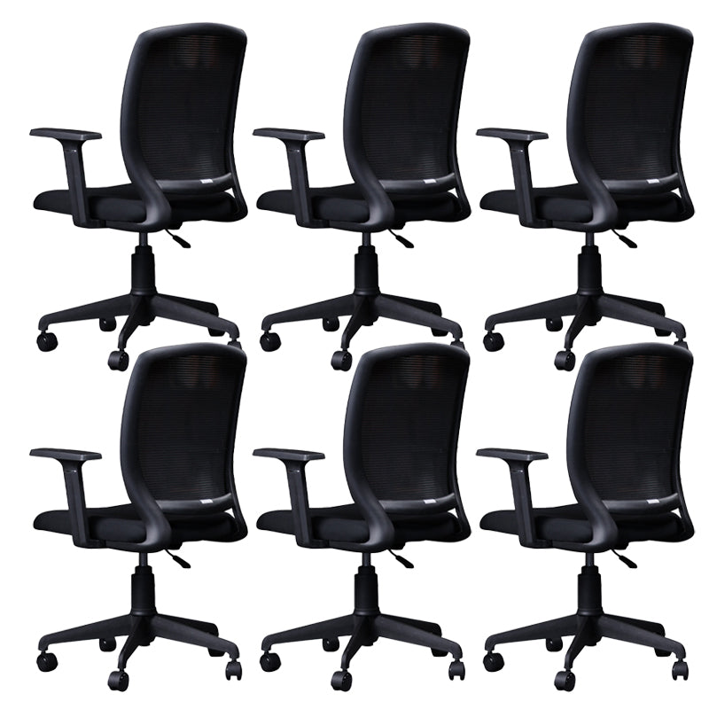 Fixed Arms Modern Office Chair Tilt Mechanism No Distressing Ergonomic Desk Chair