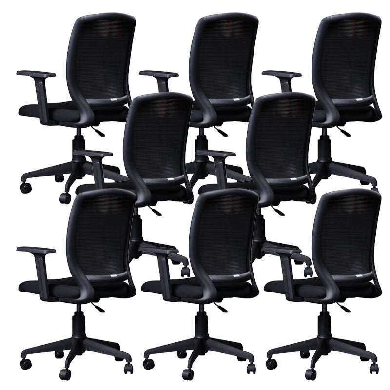 Fixed Arms Modern Office Chair Tilt Mechanism No Distressing Ergonomic Desk Chair