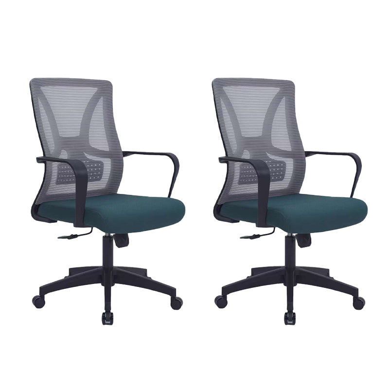 Modern Fixed Arms Office Chair Tilt Mechanism No Distressing Ergonomic Chair