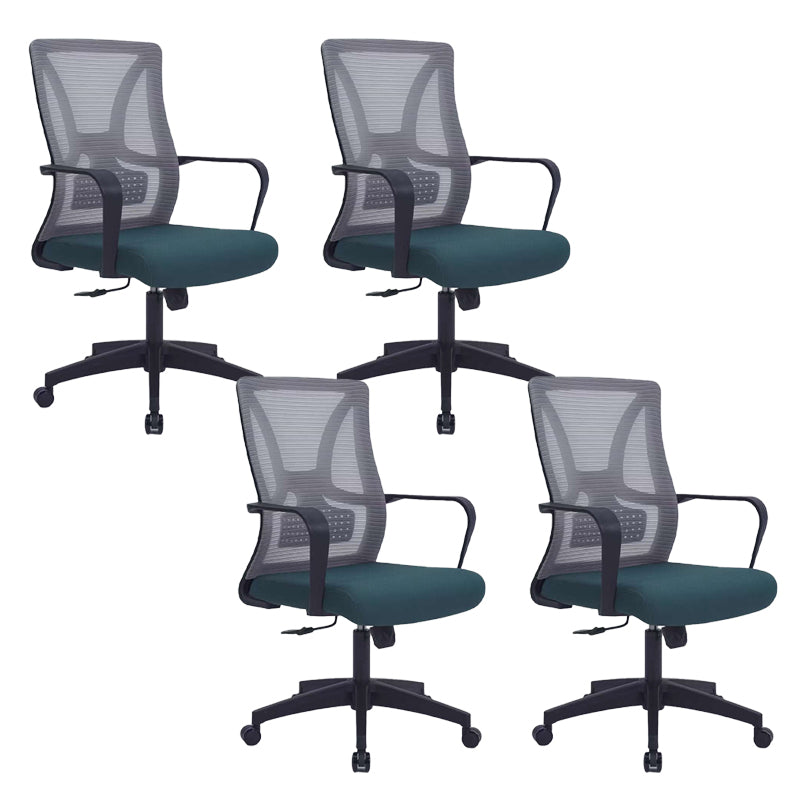 Modern Fixed Arms Office Chair Tilt Mechanism No Distressing Ergonomic Chair