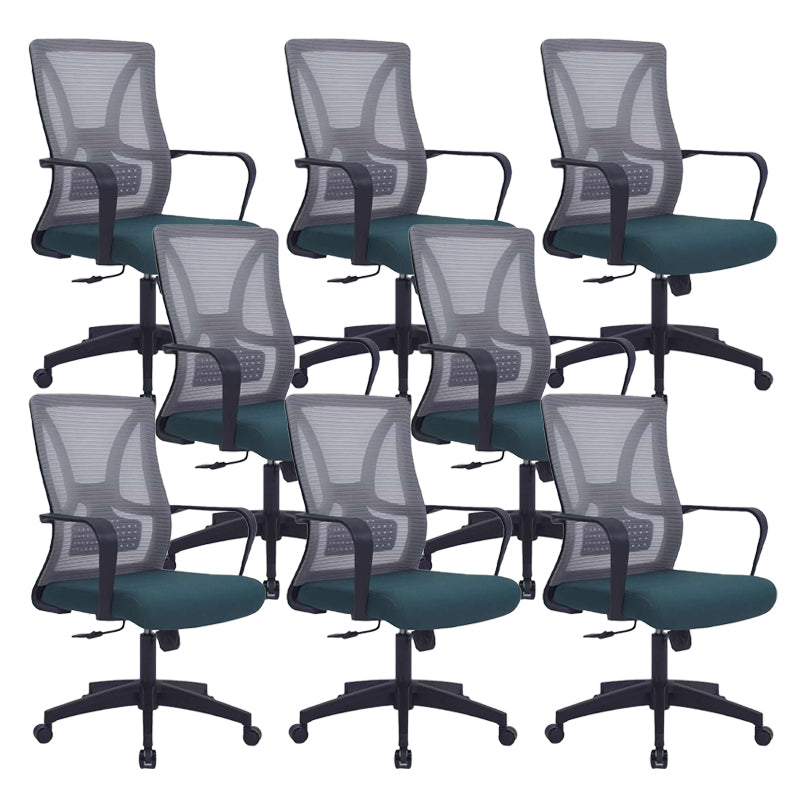 Modern Fixed Arms Office Chair Tilt Mechanism No Distressing Ergonomic Chair