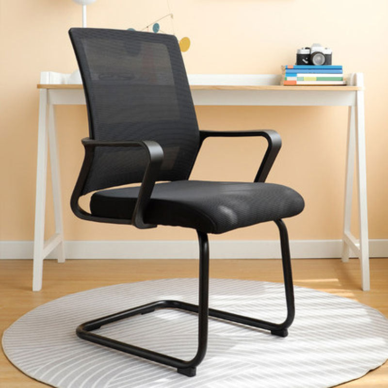 Modern Style Fixed Arms Office Chair No Distressing Ergonomic Chair