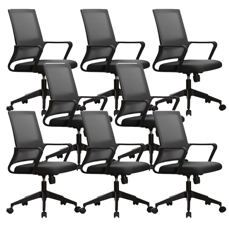 Modern Style Fixed Arms Office Chair No Distressing Ergonomic Chair