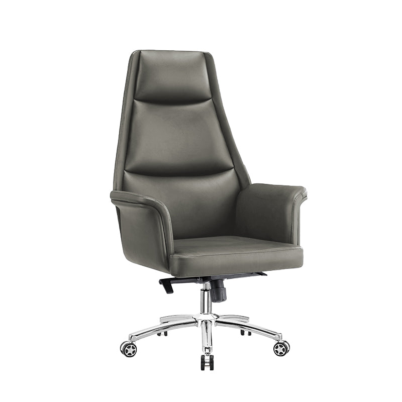 Modern Armless Office Chair No Distressing Ergonomic Desk Chair with Wheels