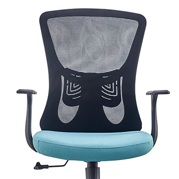 Modern Fixed Arms Office Chair Adjustable Seat Height No Distressing Ergonomic Desk Chair