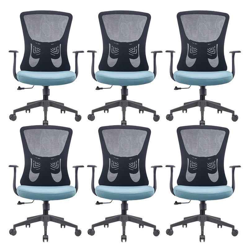 Modern Fixed Arms Office Chair Adjustable Seat Height No Distressing Ergonomic Desk Chair