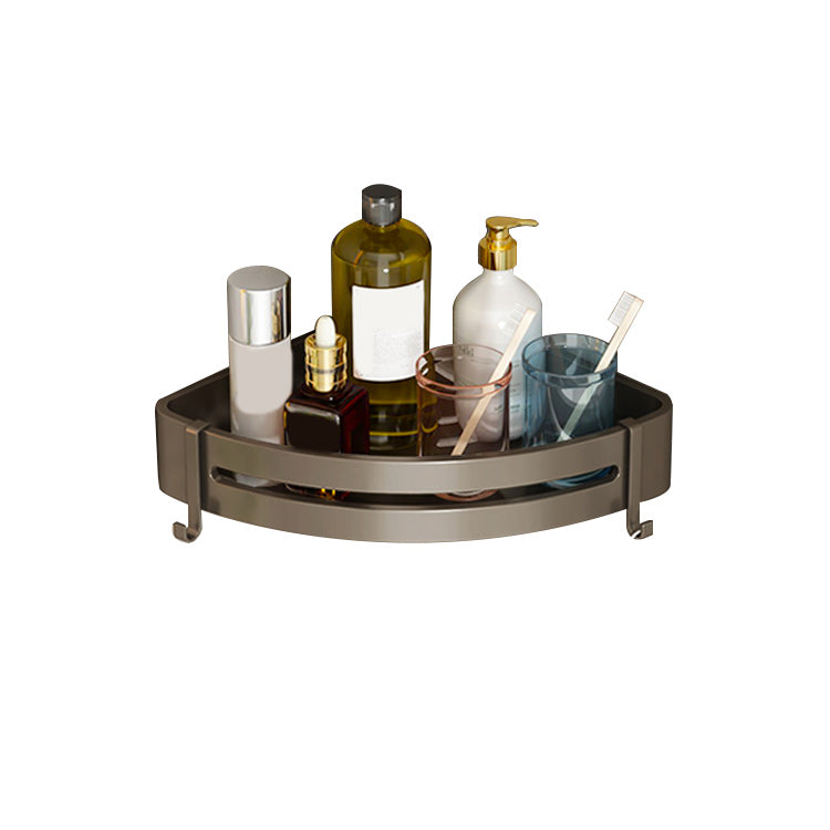 Contemporary Bathroom Accessory Set 3-Piece Bath Shelf with Hooks