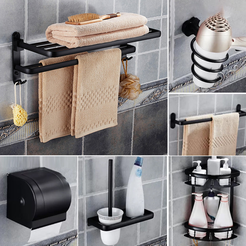 Modern Bathroom Accessories Hardware Set Black Accessories Hardware Set