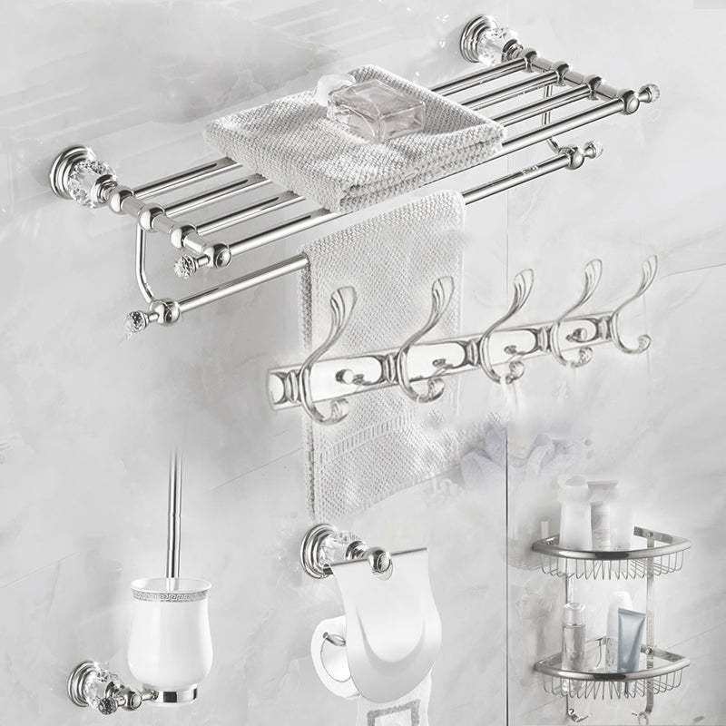 Modern Bathroom Accessories Hardware Set Silver Accessories Hardware Set