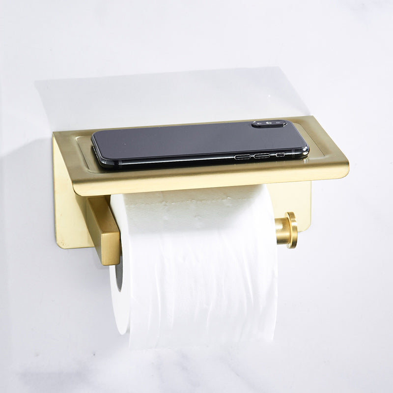 Traditional Brushed Brass Bathroom Accessory As Individual Or As a Set in Metal