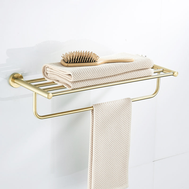 Traditional Brushed Brass Bathroom Accessory As Individual Or As a Set in Metal