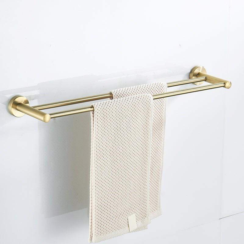 Traditional Brushed Brass Bathroom Accessory As Individual Or As a Set in Metal