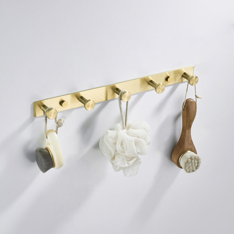 Traditional Brushed Brass Bathroom Accessory As Individual Or As a Set in Metal