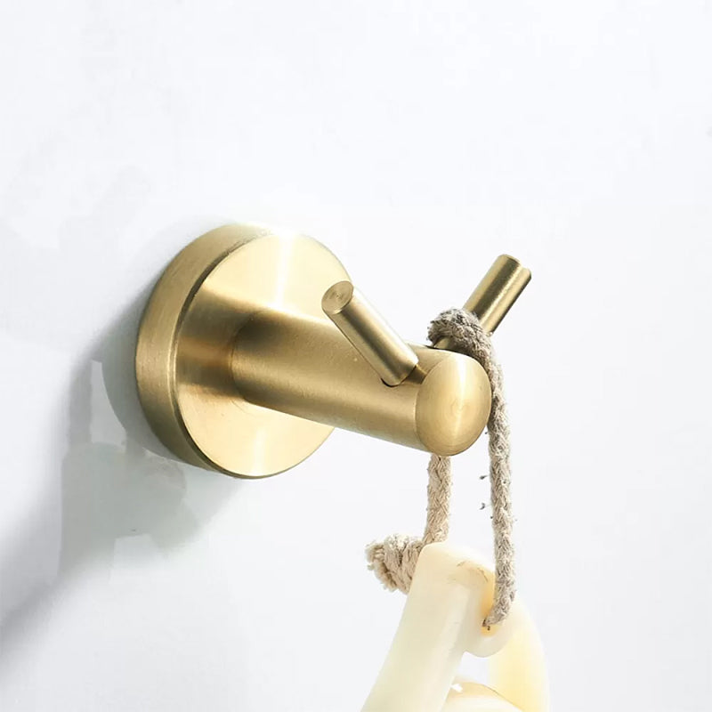 Traditional Brushed Brass Bathroom Accessory As Individual Or As a Set in Metal