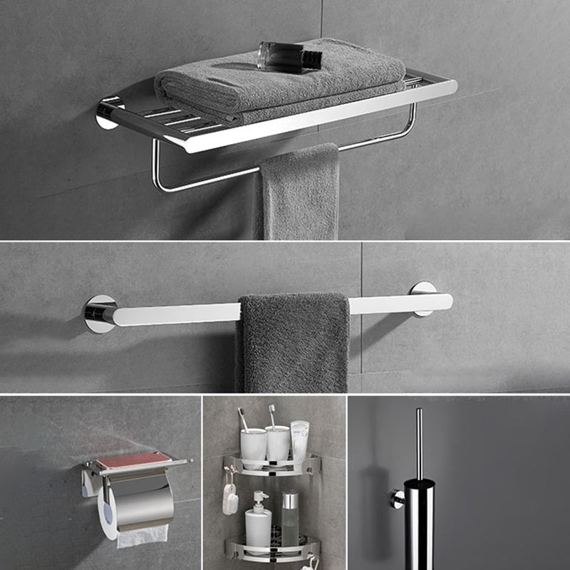 Modern Bathroom Accessories Hardware Set Silver Bathroom Hardware Set