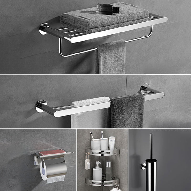 Modern Bathroom Accessories Hardware Set Silver Bathroom Hardware Set