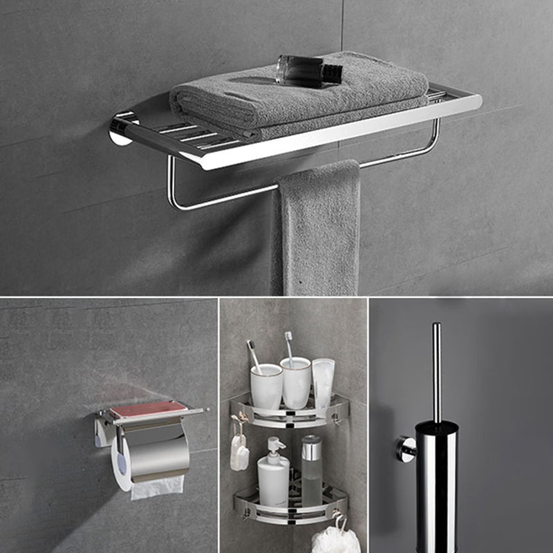 Modern Bathroom Accessories Hardware Set Silver Bathroom Hardware Set