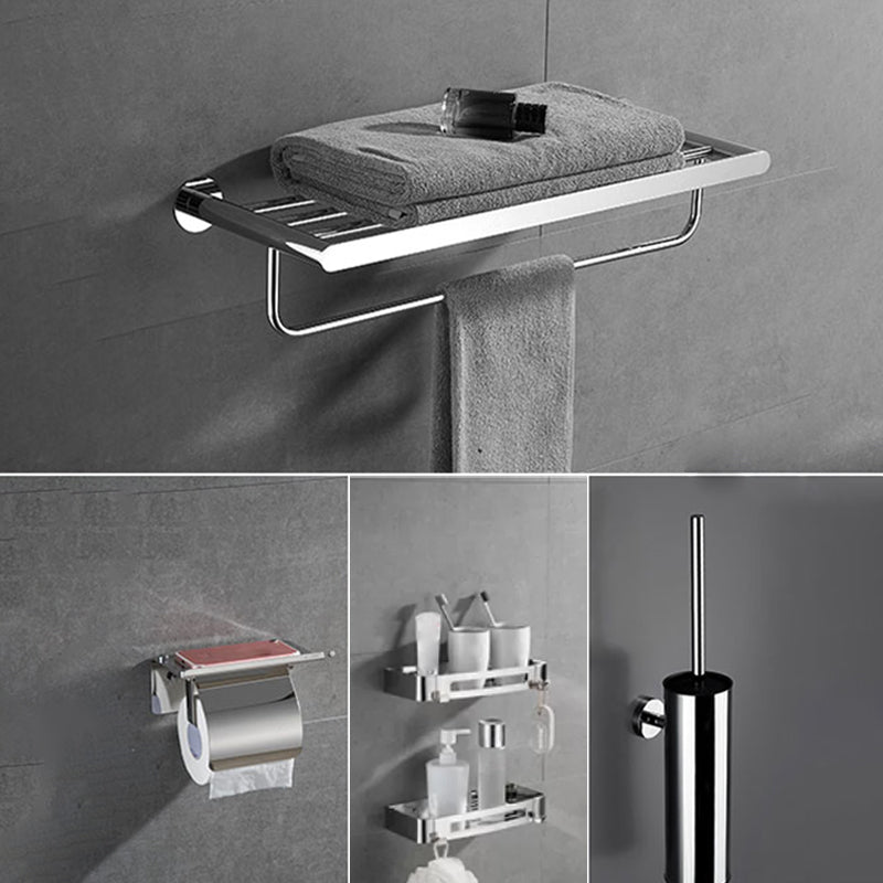 Modern Bathroom Accessories Hardware Set Silver Bathroom Hardware Set