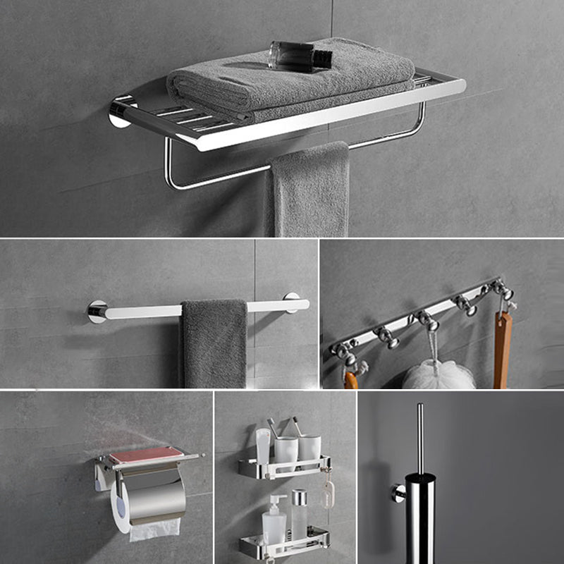 Modern Bathroom Accessories Hardware Set Silver Bathroom Hardware Set