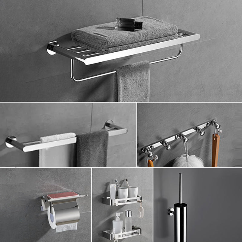 Modern Bathroom Accessories Hardware Set Silver Bathroom Hardware Set