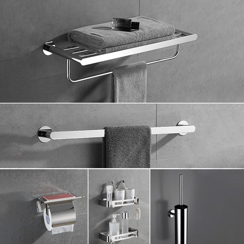 Modern Bathroom Accessories Hardware Set Silver Bathroom Hardware Set