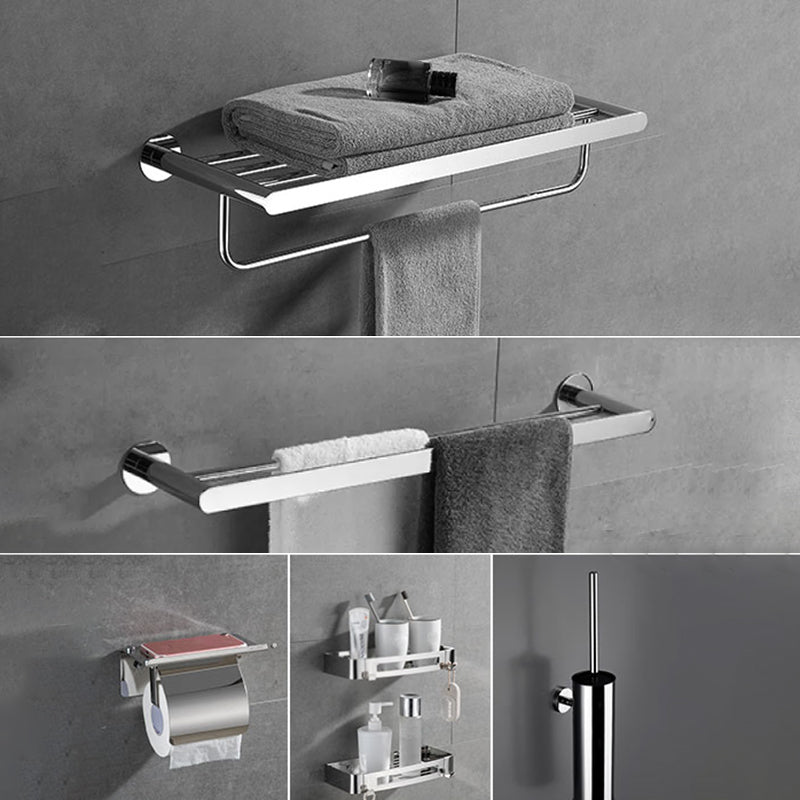 Modern Bathroom Accessories Hardware Set Silver Bathroom Hardware Set