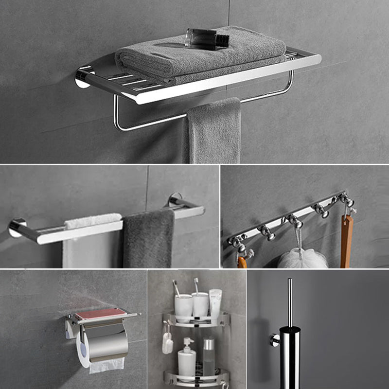 Modern Bathroom Accessories Hardware Set Silver Bathroom Hardware Set