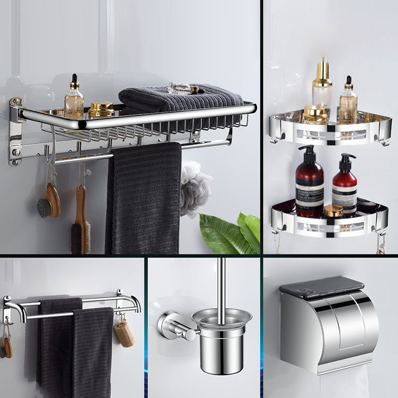 Modern Bathroom Accessories Hardware Set Silver Bathroom Hardware