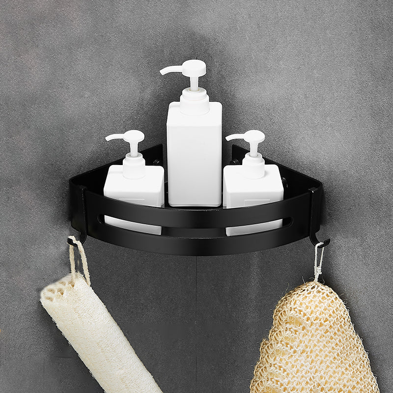 Contemporary Metal Bathroom Accessories Hardware Set with Bath Shelf