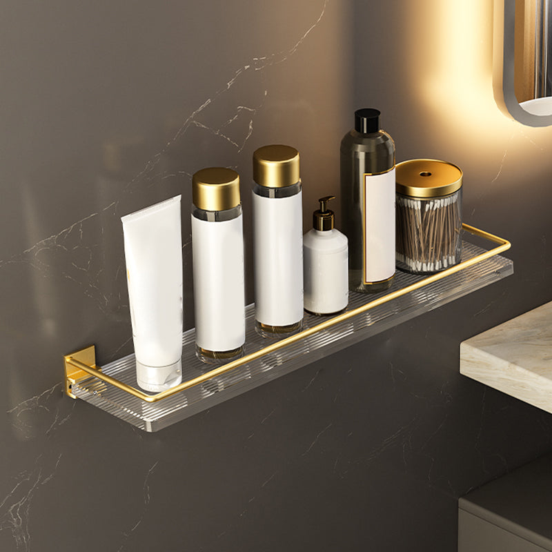 6 Piece Bathroom Accessory Set in Gold Metal Bath Hardware Set