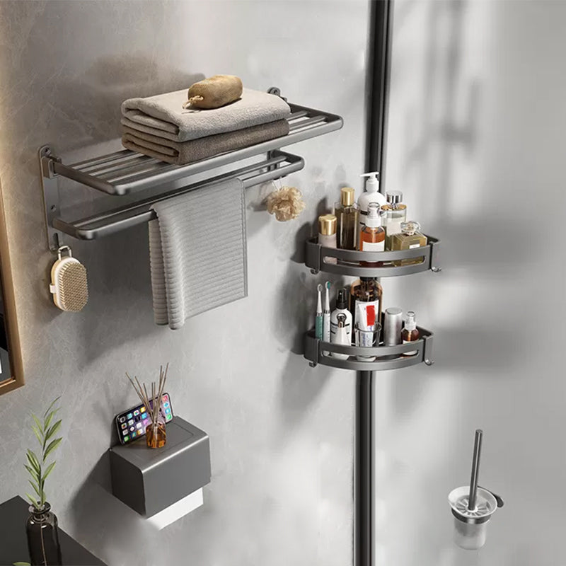 Modern Bathroom Accessories Hardware Set Grey Bathroom Hardware